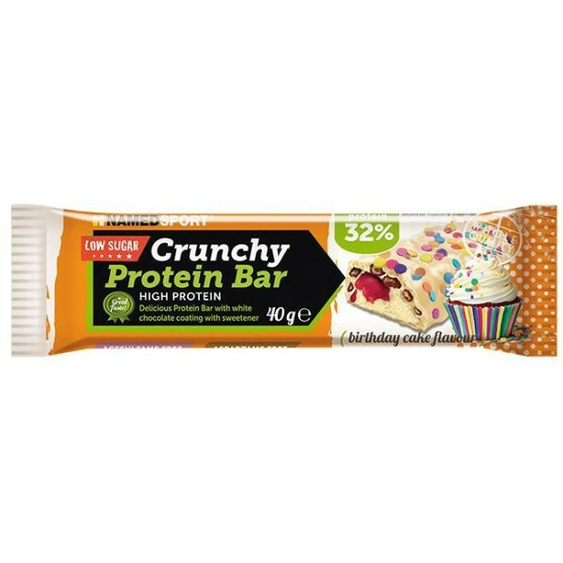 Named Sport Barre Energétique NamedSport Crunchy Proteinbar Gâteau D'Anniversaire 40g