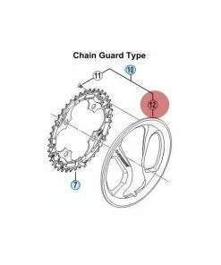 Carter De Pédalier Shimano Acera FC-M361 Avec Visserie