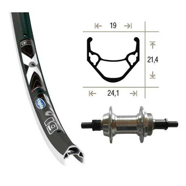 Xxcycle Roue Arrière 20' Ryde Xstar 19 Noir - 19/406