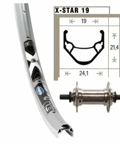 Xxcycle Roue Avant 20' Ryde Xstar 19 Argent - 19/406